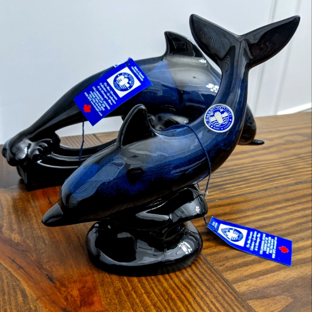 Blue Mountain Pottery Dolphins